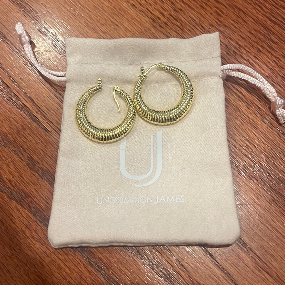 Uncommon James Gold Hoop Earrings